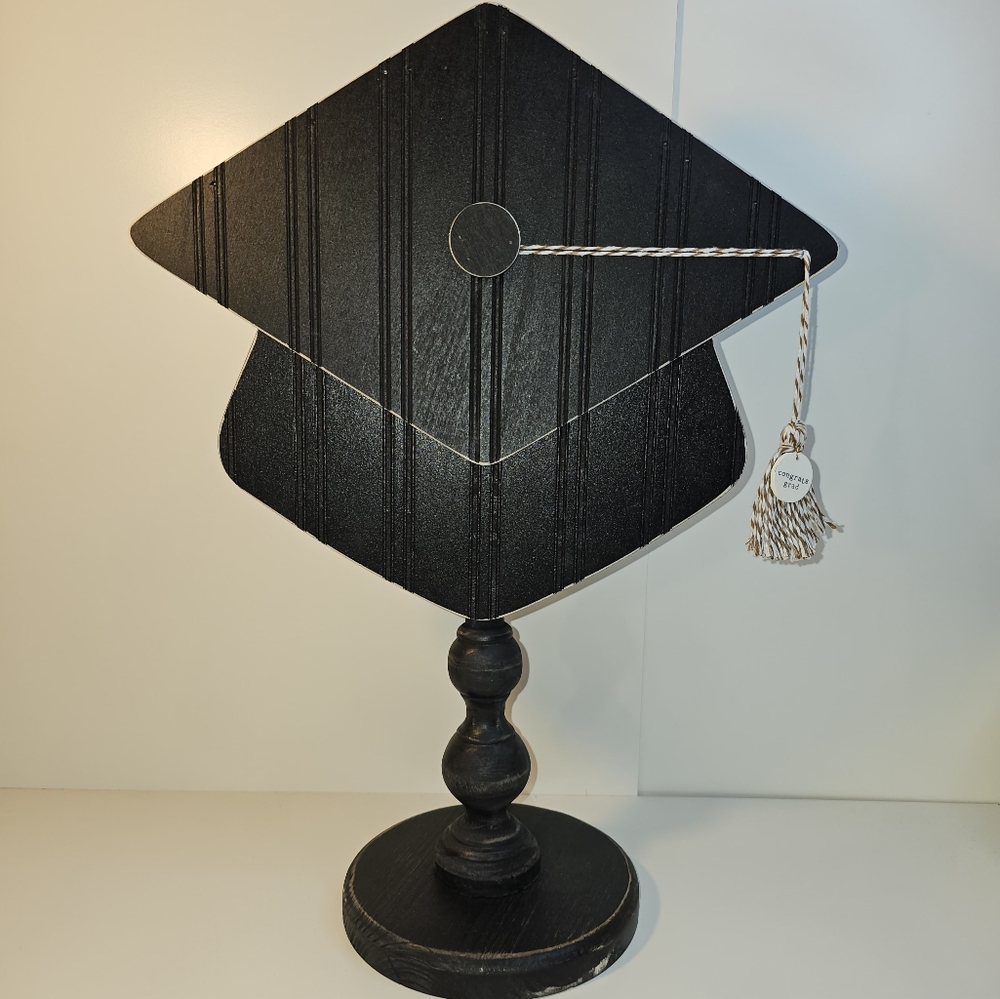 Glory Haus Black Wood Graduation Cap Accent Decor - Picture 2 of 9